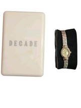 Decade Women&#39;s Quartz Watch Stainless Steel Back Silver-Tone Band Origin... - £14.95 GBP