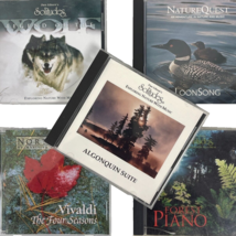 Solitudes North Sound Nature Quest 5 CD Bundle Wolf Loon Algonquin Vivaldi Piano - £28.31 GBP