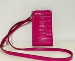 Kate Spade Spencer Slim Croc Embossed Phone Crossbody Festive Pink - $45.00