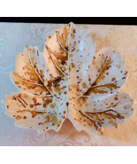 Vintage Fall Décor Ceramic Maple Leaf Candy Dish 9&quot; x 9&quot; - $184.68 MXN