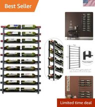 Wall Mount : Wall Mounted Wine Holder for 20 Wine Bottles Display - Blac... - $124.63