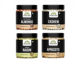 Dry Fruits Combo Pack of Almond, Cashew, Raisin, Apricot (200g * 4) 800G - £30.85 GBP