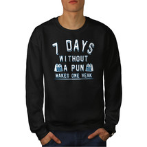 Wellcoda Funny Pun Calendar Mens Sweatshirt, Weak Week Casual Pullover Jumper - £24.02 GBP+