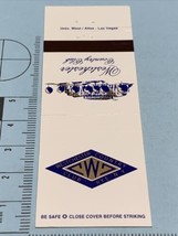 Vintage Matchbook Cover  WCC  Westchester Country Club  Rye, New York  gmg - £9.71 GBP
