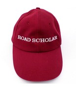 Road Scholar Men&#39;s Baseball Hat Cap Adjustable Strap Burgundy - $206.03 MXN