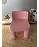 Vintage Little Tikes Miniature Dollhouse Pink Chair Single Chair - $13.09