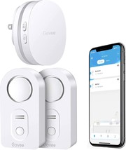 Govee Wifi Water Sensor 2 Pack, 100Db Adjustable Alarm And, Not Support ... - £39.89 GBP