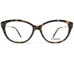 Chloe Eyeglasses Frames CE2631 218 Brown Tortoise Gold Cat Eye Round 52-15-140 - £55.85 GBP