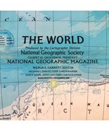 1981-12 December THE WORLD &amp; WORLD OCEAN FLOOR National Geographic Map - $109.37 MXN