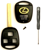 Lexus 3 Button Remote Head Key Shell TOY40 (Long) + Screwdriver Usa Seller A+++ - £3.91 GBP
