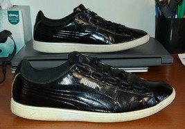 Puma FCNXF Women&#39;s Athletic Shoes Size 10 Shiny Black Sneakers - $19.99