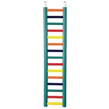Prevue Pet Products 15-rung Multi-color Wood Bird Ladder #1139 - £27.26 GBP
