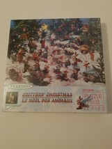 Springbok KEEPSAKE Critters&#39; Christmas 500PC Jigsaw Puzzle Hallmark VINT... - $24.45