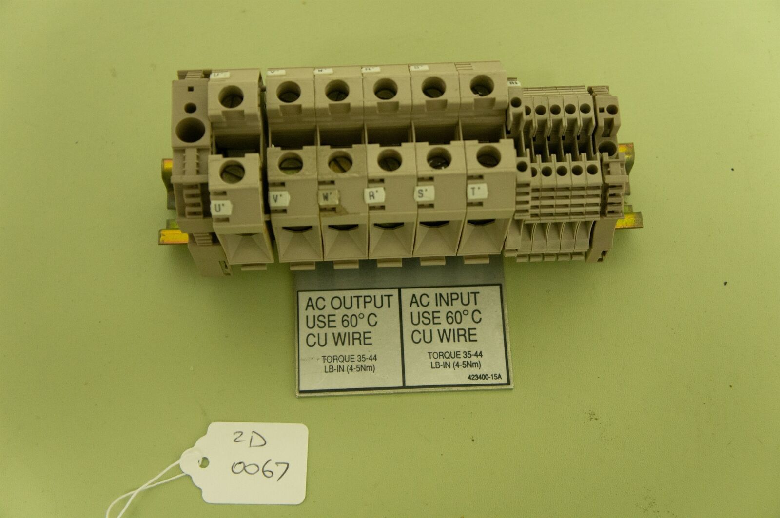 Lot of 12 Weidmüller Terminal Blocks WDU25 (x6) &amp; WDU2.5 (x6) + End Caps... - $24.47