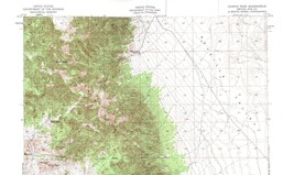 Kawich Peak Quadrangle Nevada 1952 Topo Map Vintage USGS 15 Minute Topographic - $16.89