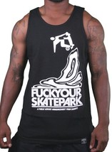 Dissizit Fysp Fu $ K Su Patín Parque Blanco o Negro Tank Camiseta los Ángeles - £11.32 GBP