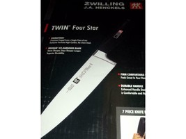 Zwilling  J A henckels twin four star 8 piece German Knife Block Set New - £318.20 GBP
