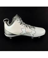 UNDER ARMOUR Fierce Football Cleats Size 16 White Silver Gray 1269739-103  - £21.60 GBP