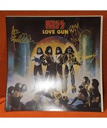 Ace Frehley Kiss signed Promo Flat Love Gun Aucoin, 4 members,  Original... - $220.00