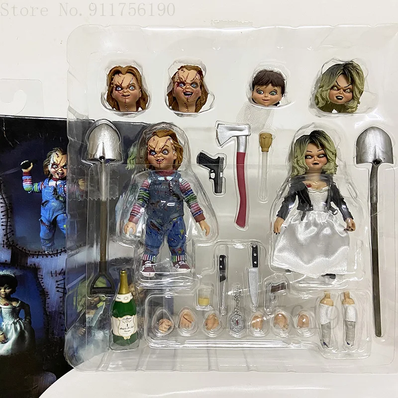 NECA Bride Of Chucky Figure Ultimate Chucky Tiffany Gets Lucky Action Figures - £51.48 GBP+