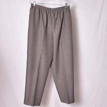 Alfred Dunner Women&#39;s Grey Pull On Pants Size 18 - £11.22 GBP