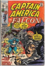 Captain America Comic Book #136 Marvel Comics 1971 VERY GOOD- - £4.64 GBP