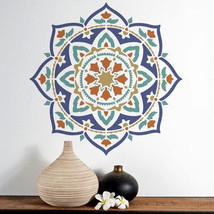 Rangoli Mandala Wall Stencil – Mandala Wall Stencil - Large Mandala Wall Stencil - $22.00