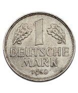 1958-G Allemagne Fédéral République Mark (About XF État) Km #110 - $188.16 CAD