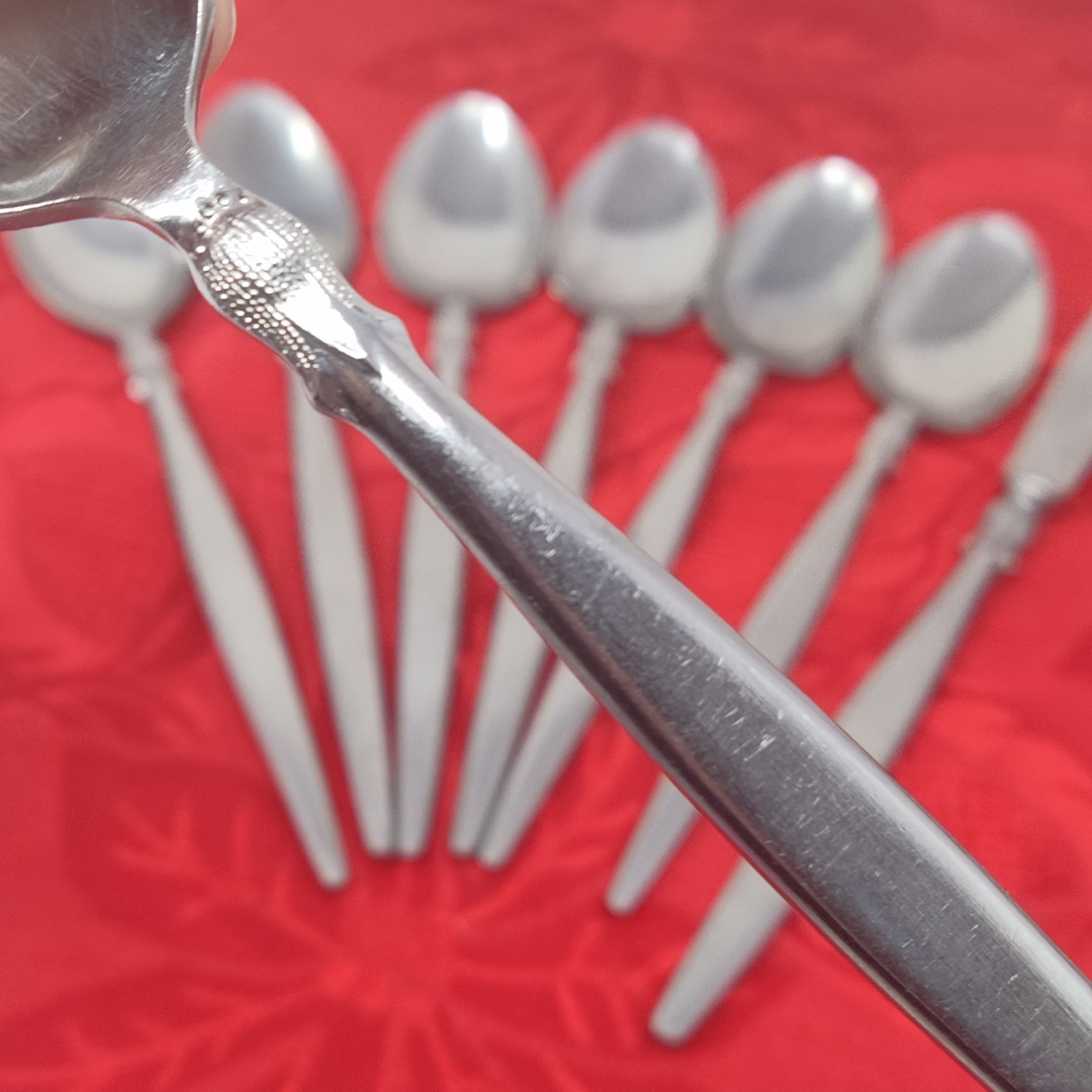 8X PETAL by Gailstyn 18-8 Stainless Flatware -6 Teaspoons + 2 Misc JAPAN - $19.98