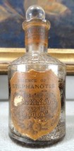 Antique Essence Stephanotis Glass Perfume Bottle Stopper Label London Atkinson - £30.99 GBP