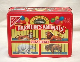 Nabisco Barnum&#39;s Animal Crackers Metal Tin 1989 P.T. Barnum&#39;s Circus Wag... - $34.64