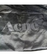 Acne Shiny Black Drawstring Dust Bag Shoes Cover 19&quot;x15.5&quot; Good Condition - $13.72 CAD