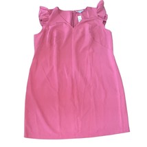 Loft Plus Ruffle Flutter Sleeveless Midi Dress Merlot Pink Color size 26 NWTs - £29.62 GBP