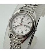 VTG Seiko Quartz Watch 7N83-6A09 Women Silver Military Dial Stretch New ... - $62.35 CAD