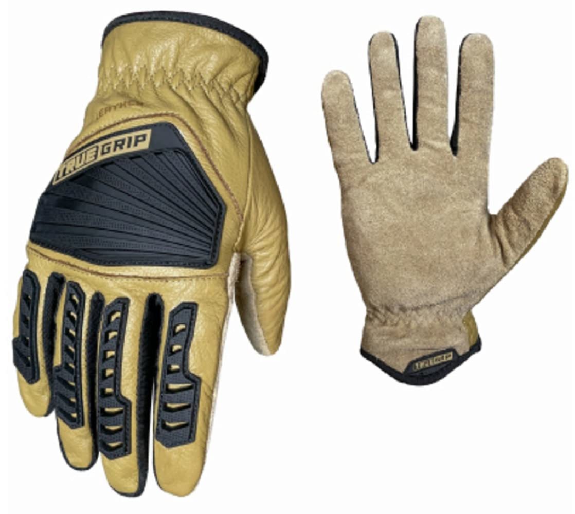 True Grip 98872-23 Leather Hybrid Impact Gloves, Large - $34.14