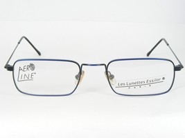 Vintage Aeroline Les Lunettes Essilor 846 35501 Blue /BLACK Eyeglasses 49-19-140 - £39.86 GBP