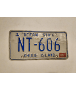 RHODE ISLAND LICENSE PLATE #NT-606 - 1991 &quot;OCEAN STATE&quot; MAN CAVE-LOUNGE-... - $26.01