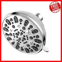 High Pressure 4.7&quot; Fixed Showerhead with Adjustable Sprays - Easy Install - $655.29 MXN