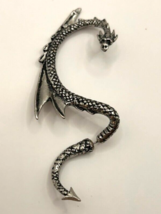 Alchemy Gothic The Dragon&#39;s Lure Pewter Ear Wrap Right Ear earring - $19.98