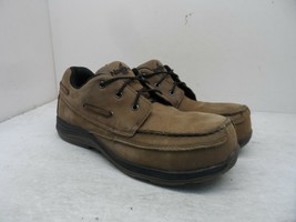Nautilus Men&#39;s Low-Cut Composite Toe EH Work Shoes N1739 Brown Leather Size 8M - £28.46 GBP
