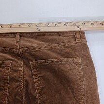 LOFT RN#140923 Women's Brown Cotton Blend High Waist Skinny Corduroy Pants 27/4 image 9