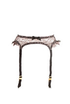 Agent Provocateur Womens Suspender Elegant Modest Floral Black S - £74.27 GBP