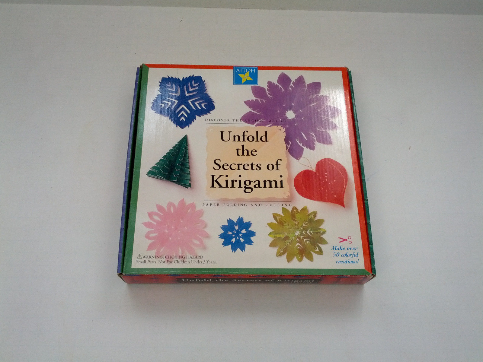 Unfold the secrets of Kirigami paper folding and cutting kit cherry blossom - $19.75