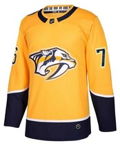 Adidas NHL Authentic Nashville Predators P.K. Subban Jersey Mens Size 50 Yellow - £86.92 GBP