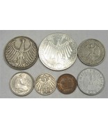 Lot of 7 Vintage Germany Foreign Currency Coins 1905-1972 AG215 - £41.58 GBP