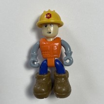 Nikko Toys Ltd man with hard hat Construction Worker Mini 2.5&quot; Figure - £2.37 GBP