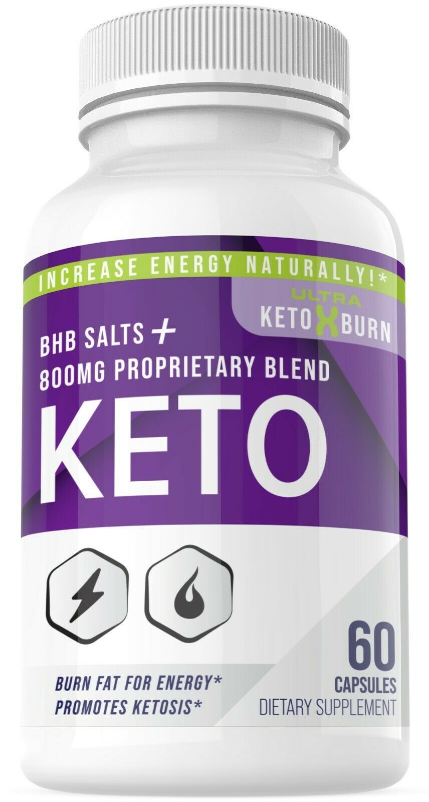 Keto Fast Weight Loss Supplement Ultra Keto X Burn Shark Tank 800mg Ketones Pure - $23.84