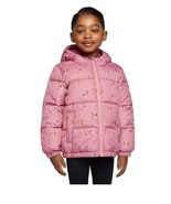 Miles the Label Boys Girls Puffer Jacket Pink Bows Hood Pockets Water Re... - $741.67 MXN