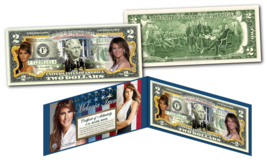 Melania Trump 45th President First Lady Official Legal Tender U.S. $2 Bill w/COA - £10.50 GBP