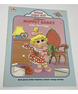 Vintage 1991 Muppet Babies Baby Miss Piggy PAPER Dolls Golden Book Uncut... - $8.08 CAD
